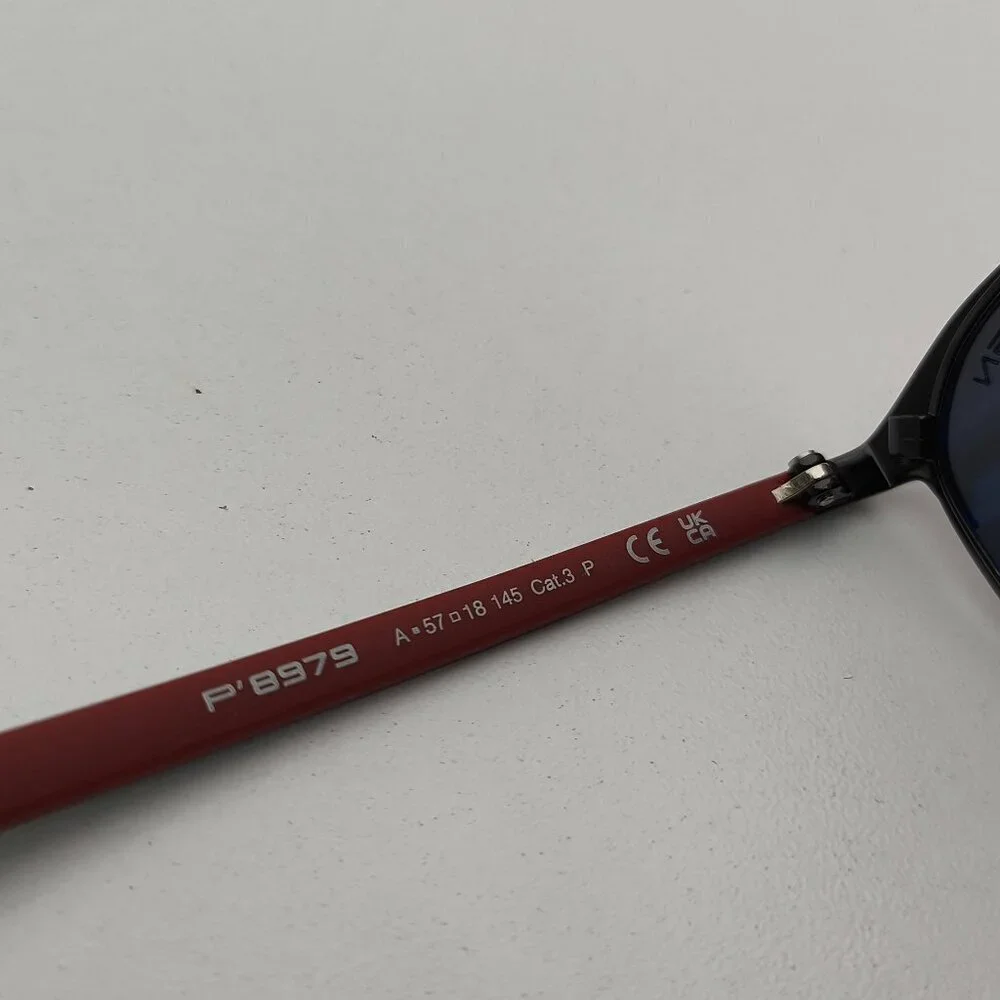 🕶️Made in Italy! Porsche Design P8979 Polarized Sunglasses 57/18 145 /EUM111🕶️